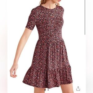 Boden Ruched Bust Jersey Mini Dress Size: US 12/ UK 16R NWT